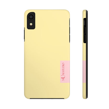 Muni Studio Phone Case iPhone XR BUTTER YELLOW, Tough Phone Case