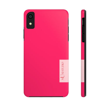 Muni Studio Phone Case iPhone XR PINK, Tough Phone Case