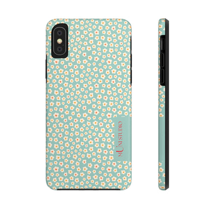 Muni Studio Phone Case iPhone XS FLOWER MATCHA, Tough Phone Case