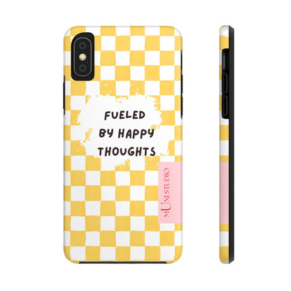 Muni Studio Phone Case iPhone XS HAPPY, Tough Phone Case