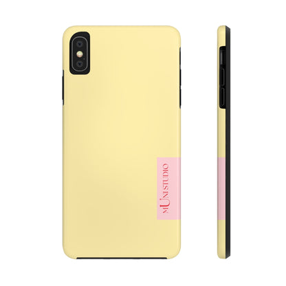 Muni Studio Phone Case iPhone XS MAX BUTTER YELLOW, Tough Phone Case