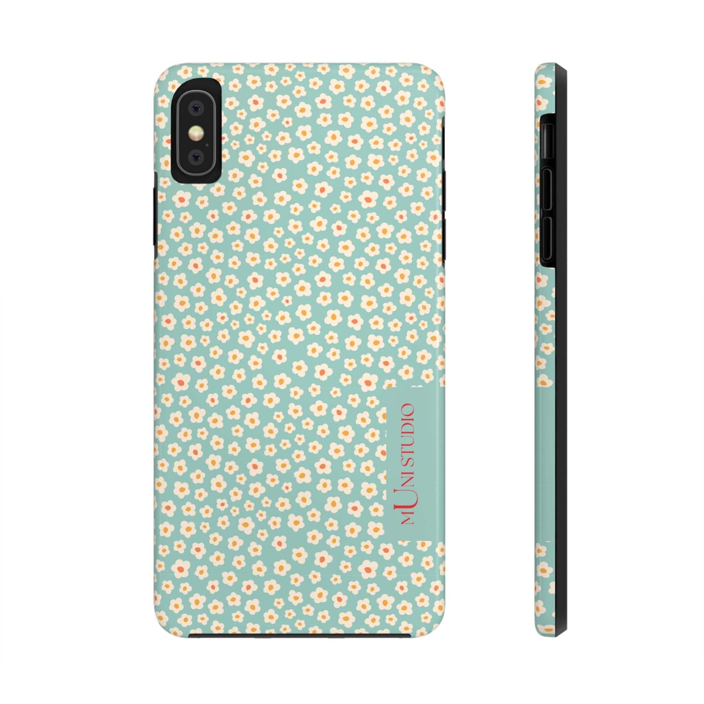 Muni Studio Phone Case iPhone XS MAX FLOWER MATCHA, Tough Phone Case