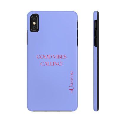 Muni Studio Phone Case iPhone XS MAX GOOD VIBES CALLING, Tough Phone Case