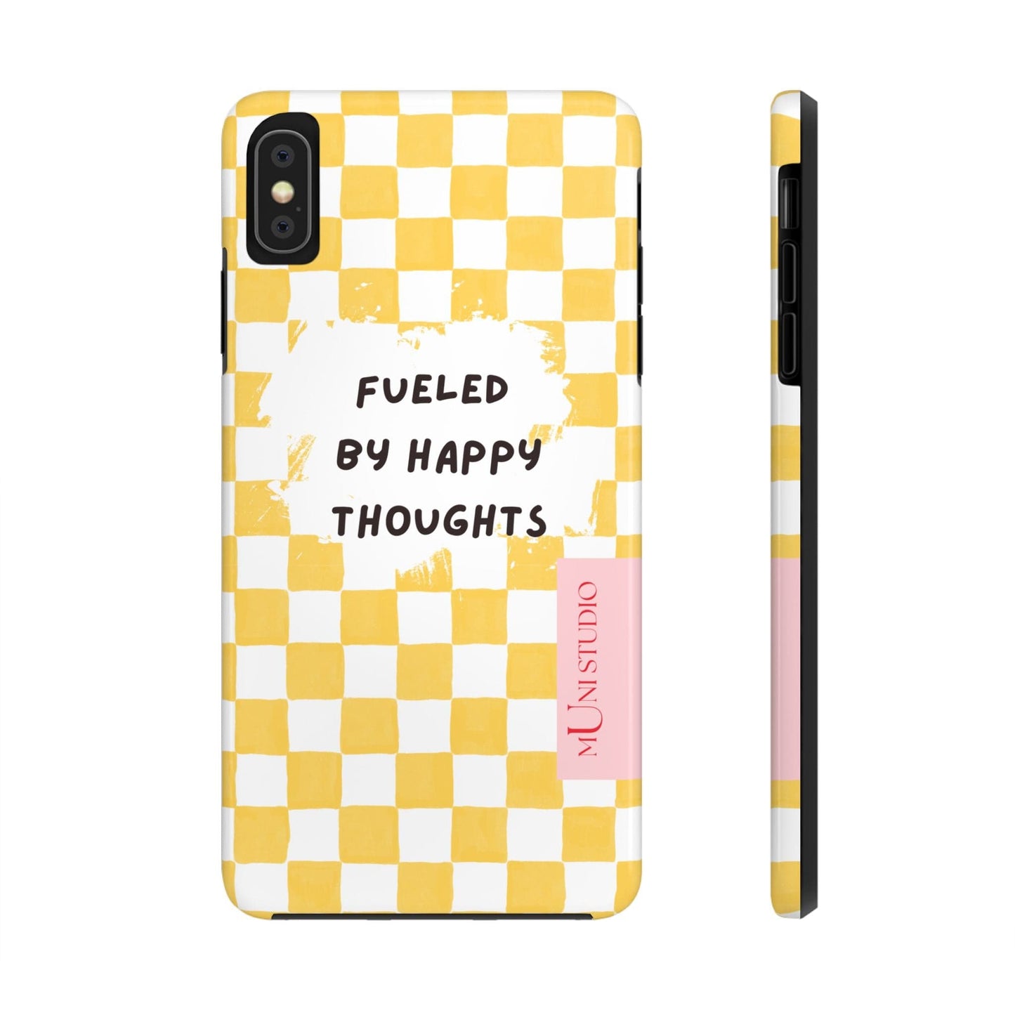 Muni Studio Phone Case iPhone XS MAX HAPPY, Tough Phone Case