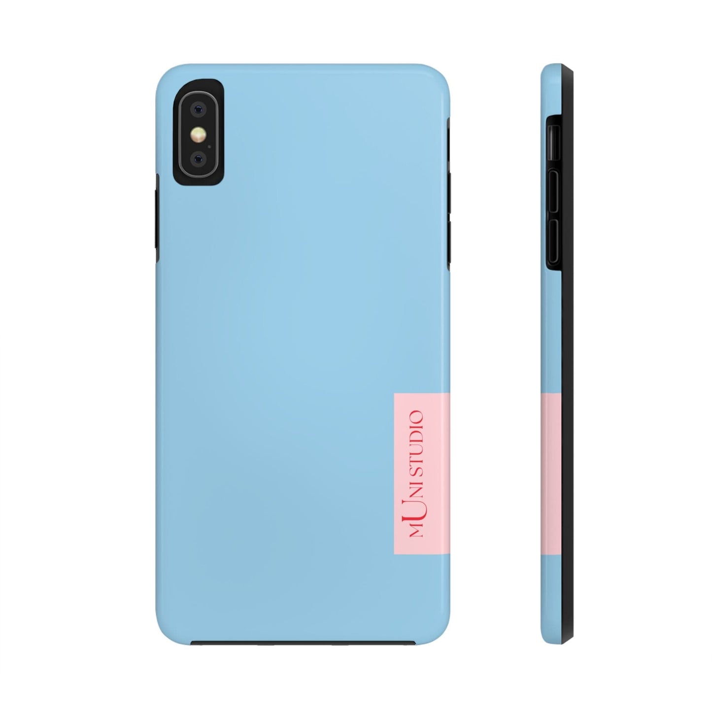 Muni Studio Phone Case iPhone XS MAX HORIZON BLUE, Tough Phone Case