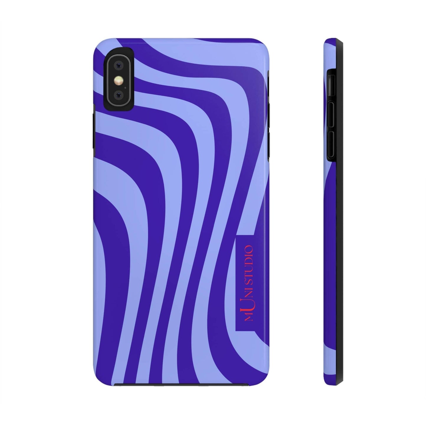 Muni Studio Phone Case iPhone XS MAX OCEAN SWIRL, Tough Phone Case
