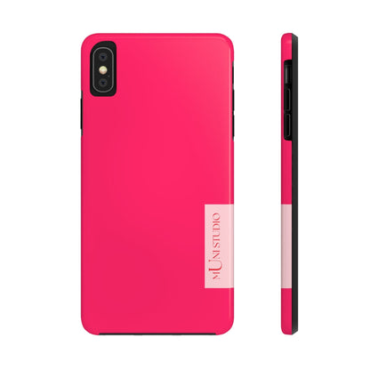Muni Studio Phone Case iPhone XS MAX PINK, Tough Phone Case