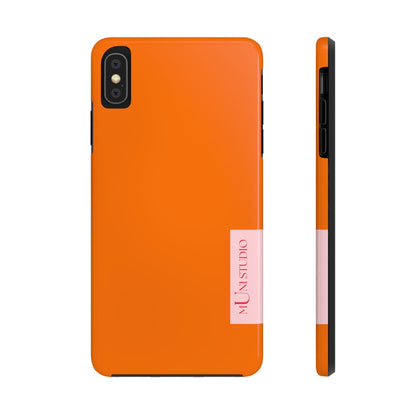 Muni Studio Phone Case iPhone XS MAX TANGERINE, Tough Phone Case