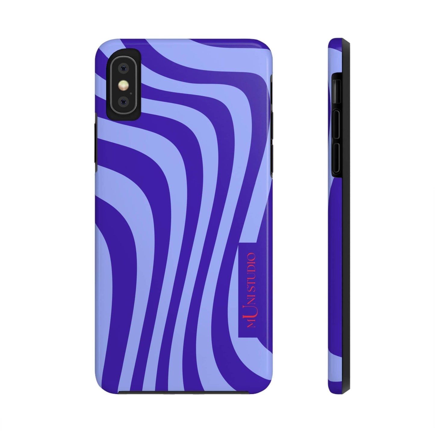 Muni Studio Phone Case iPhone XS OCEAN SWIRL, Tough Phone Case