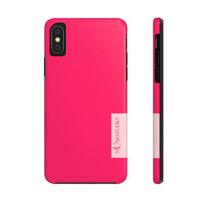 Muni Studio Phone Case iPhone XS PINK, Tough Phone Case