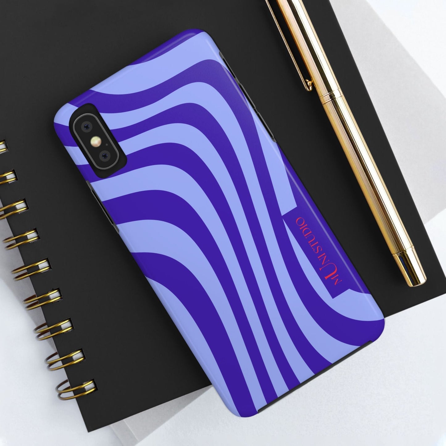 Muni Studio Phone Case OCEAN SWIRL, Tough Phone Case