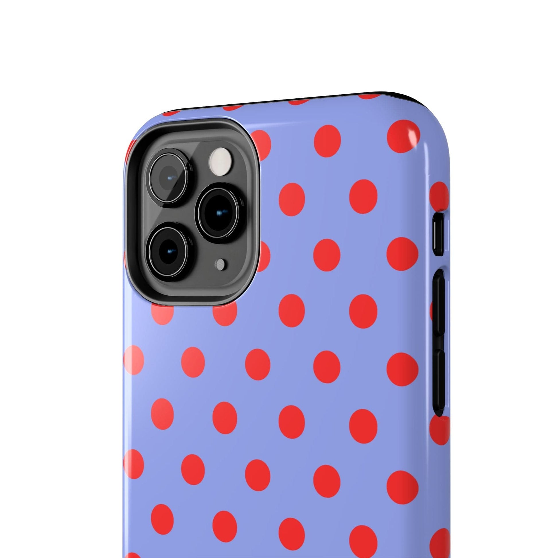 Muni Studio Phone Case RED POLKA, Tough Phone Case