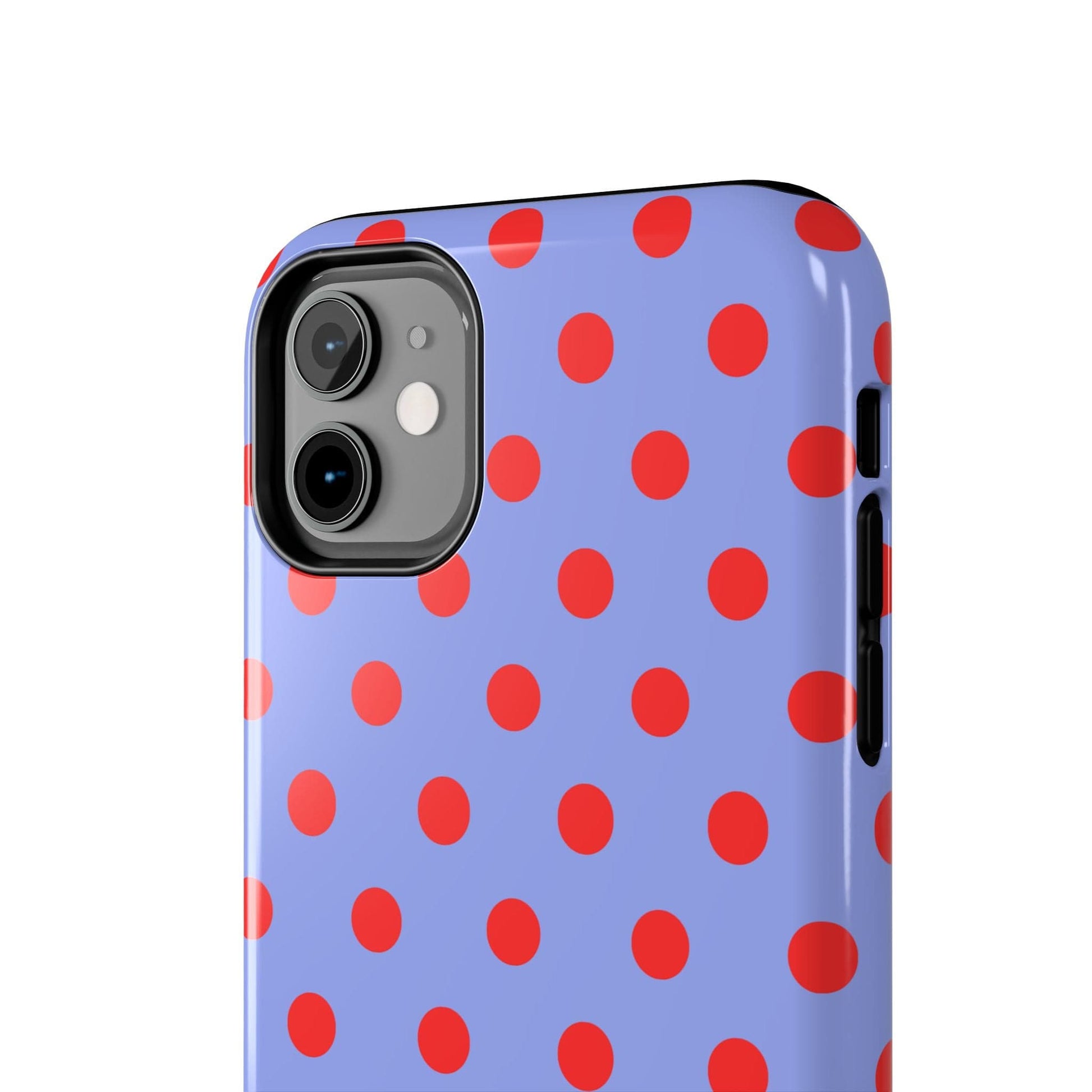 Muni Studio Phone Case RED POLKA, Tough Phone Case