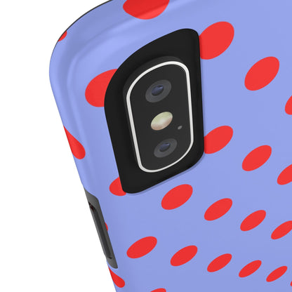 Muni Studio Phone Case RED POLKA, Tough Phone Case
