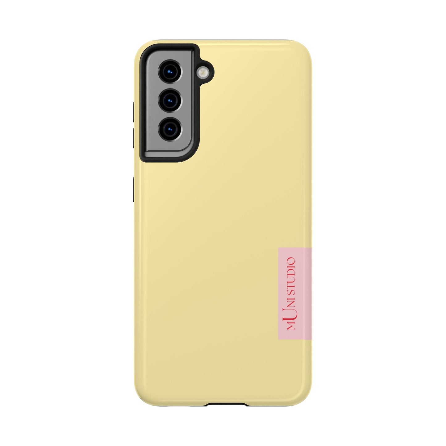 Muni Studio Phone Case Samsung Galaxy S21 BUTTER YELLOW, Tough Phone Case