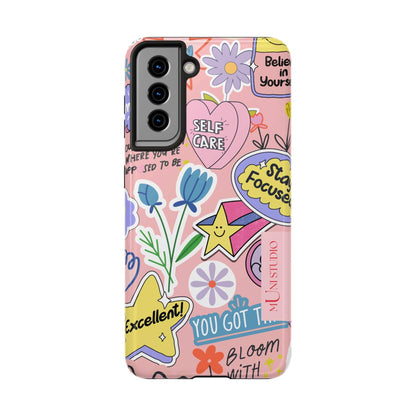 Muni Studio Phone Case Samsung Galaxy S21 SELF CARE, Tough Phone Case