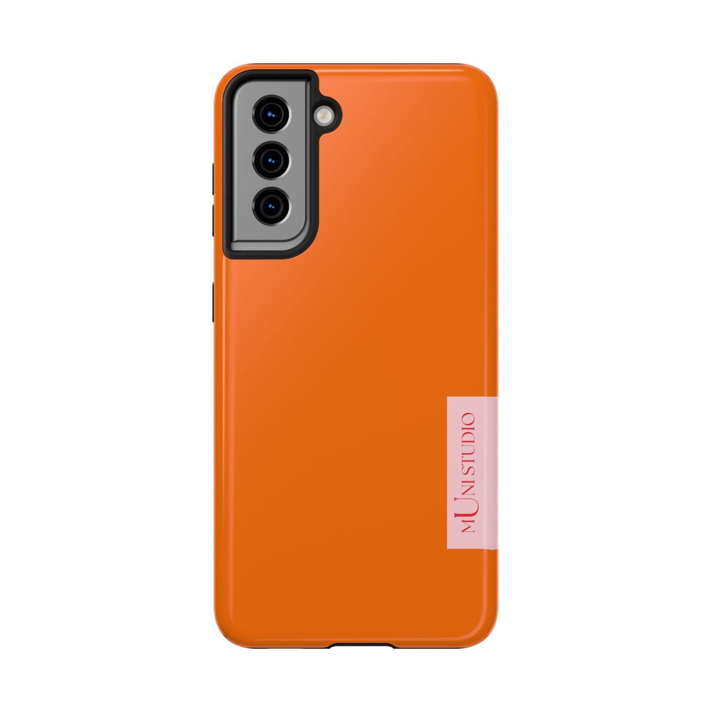 Muni Studio Phone Case Samsung Galaxy S21 TANGERINE, Tough Phone Case