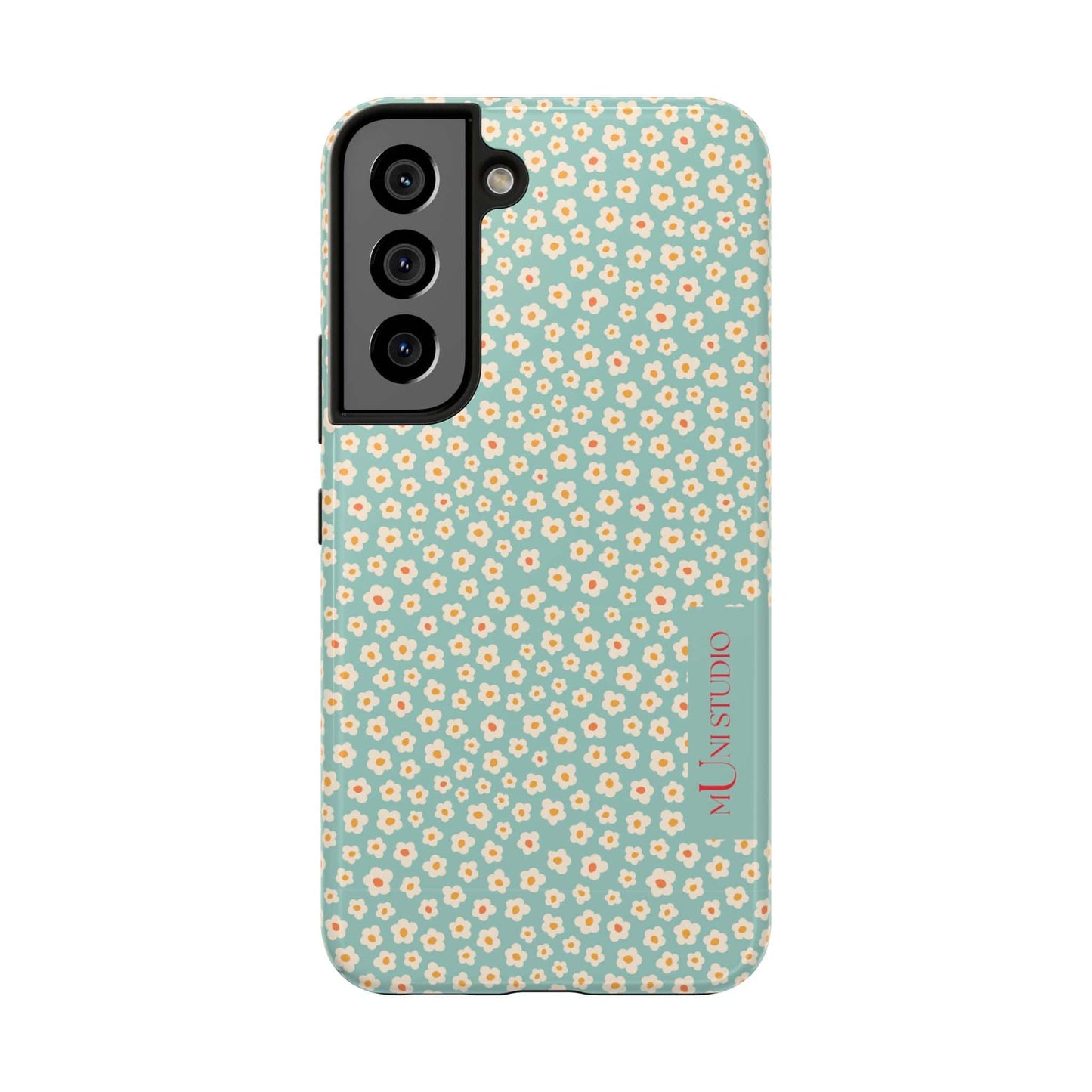 Muni Studio Phone Case Samsung Galaxy S22 FLOWER MATCHA, Tough Phone Case