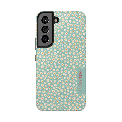 Muni Studio Phone Case Samsung Galaxy S22 FLOWER MATCHA, Tough Phone Case