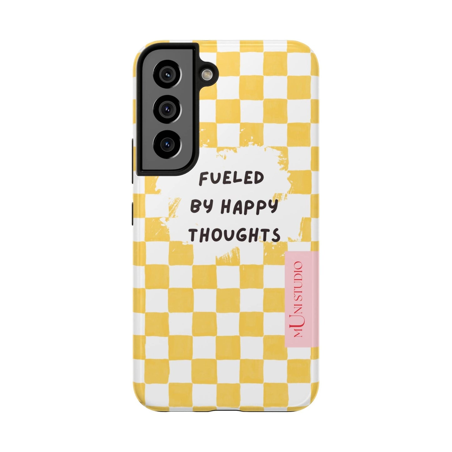 Muni Studio Phone Case Samsung Galaxy S22 HAPPY, Tough Phone Case