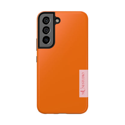 Muni Studio Phone Case Samsung Galaxy S22 TANGERINE, Tough Phone Case