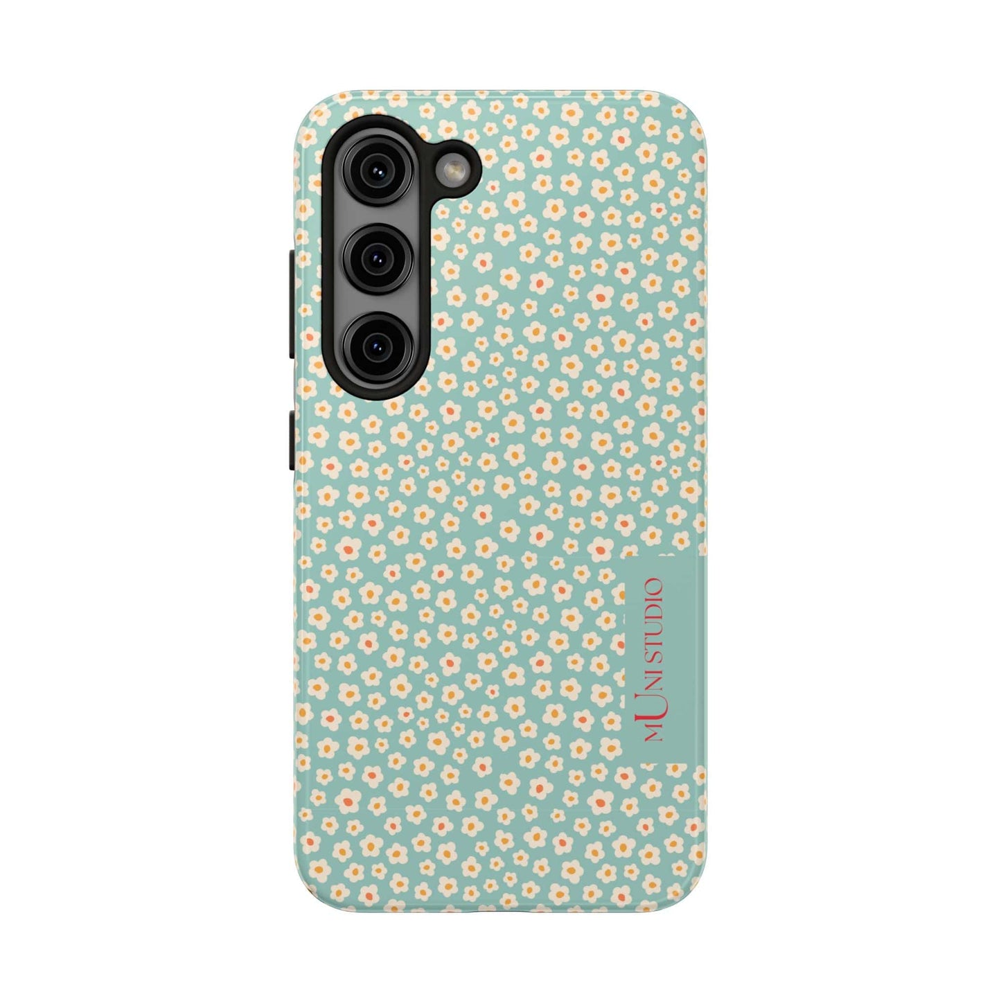 Muni Studio Phone Case Samsung Galaxy S23 FLOWER MATCHA, Tough Phone Case