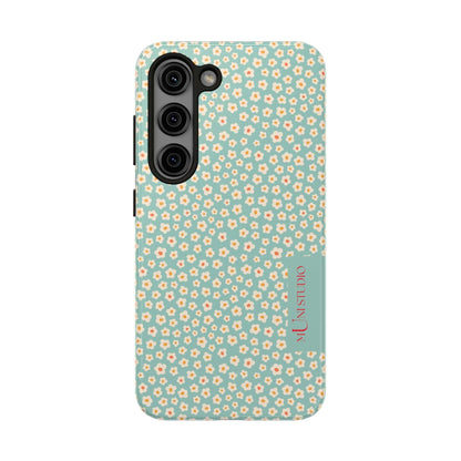 Muni Studio Phone Case Samsung Galaxy S23 FLOWER MATCHA, Tough Phone Case