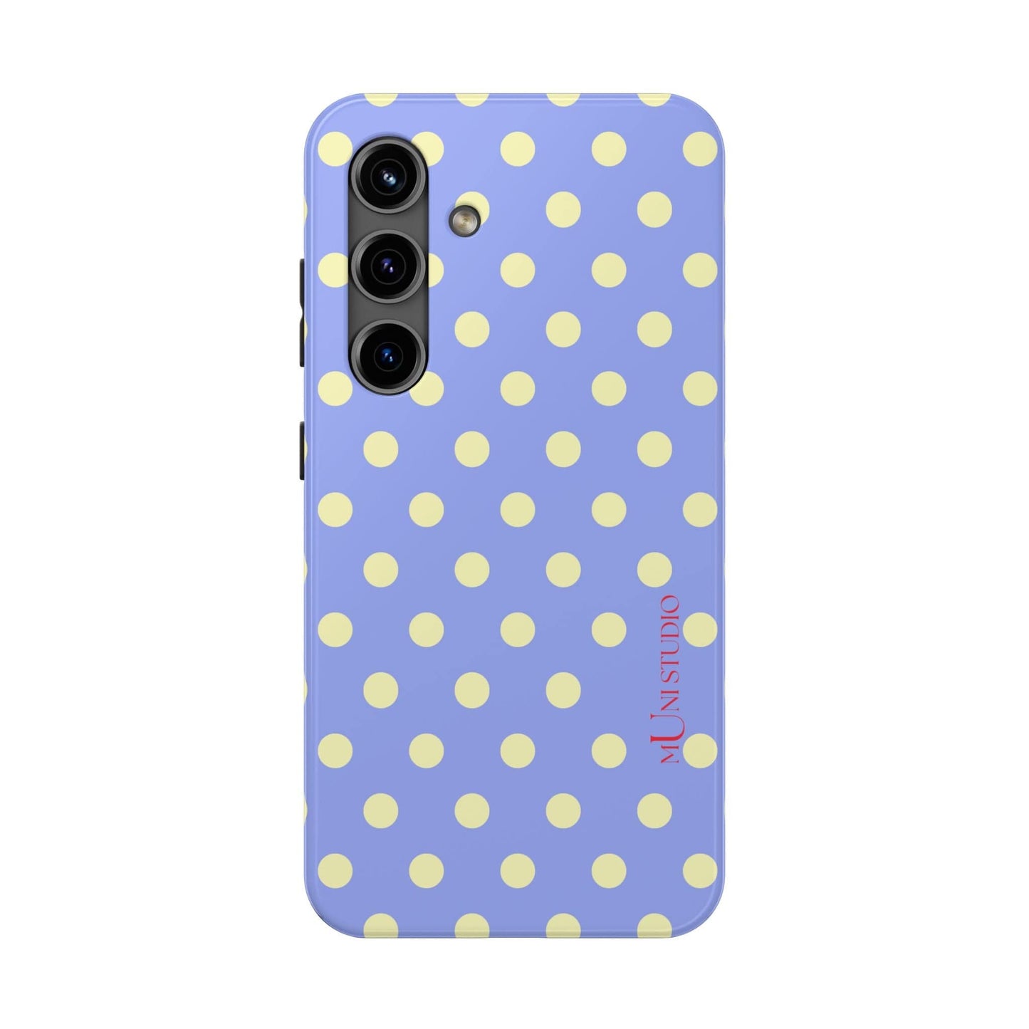 Muni Studio Phone Case Samsung Galaxy S24 BUTTER POLKA, Tough Phone Case