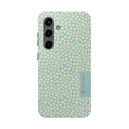 Muni Studio Phone Case Samsung Galaxy S24 FLOWER MATCHA, Tough Phone Case