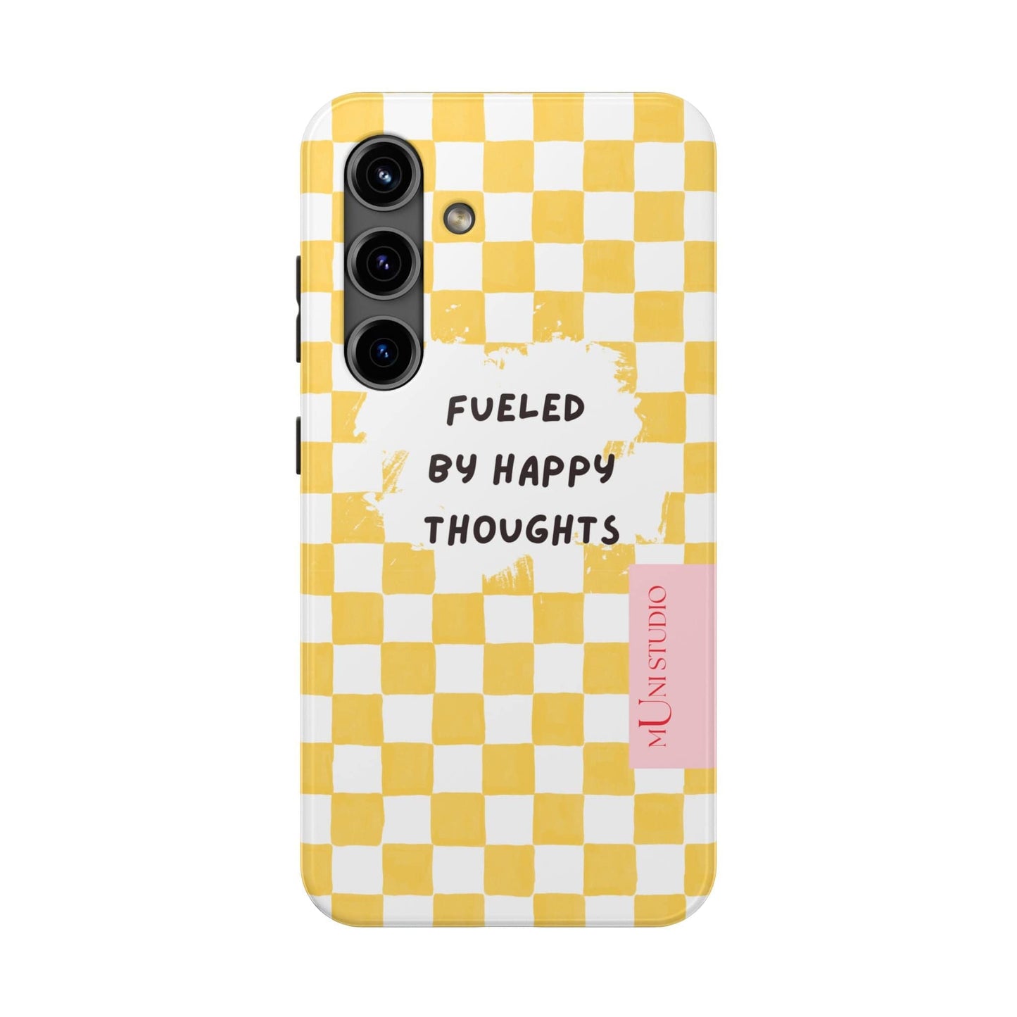 Muni Studio Phone Case Samsung Galaxy S24 HAPPY, Tough Phone Case