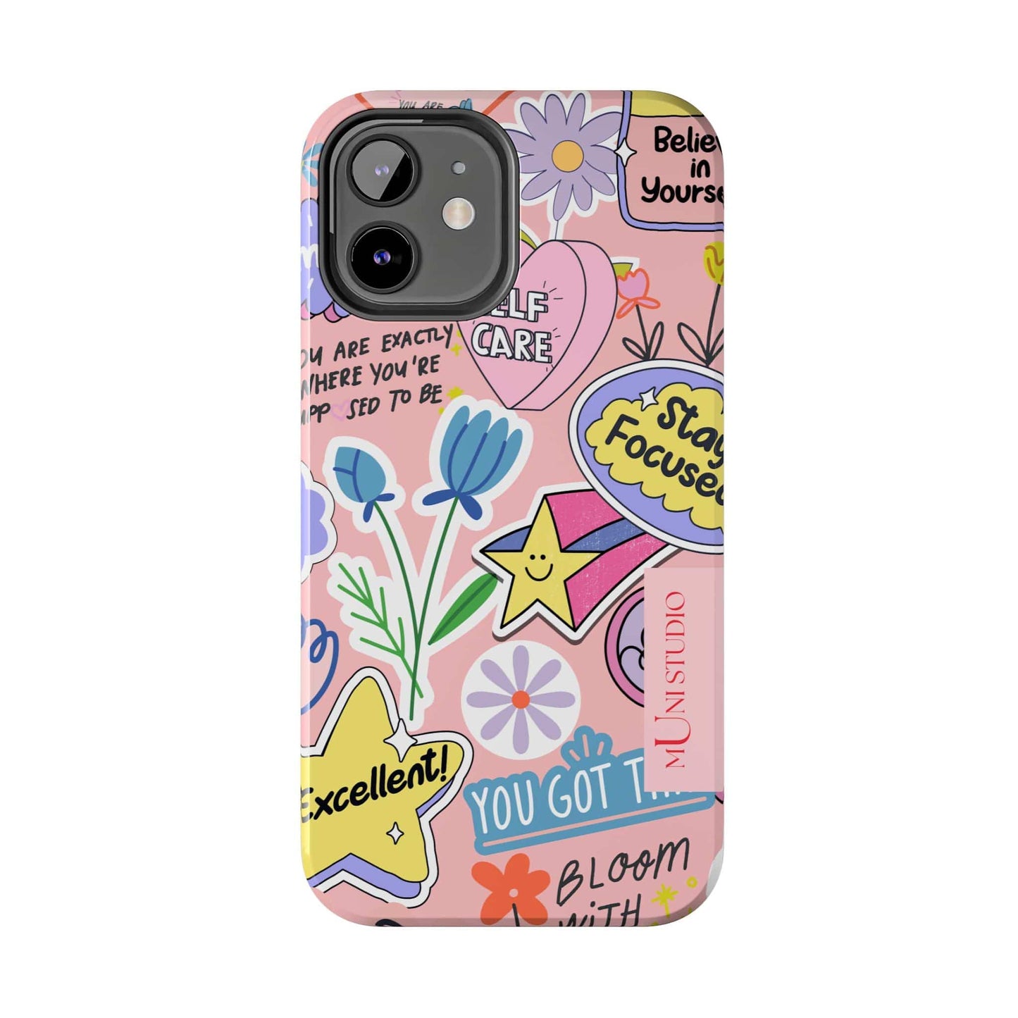Muni Studio Phone Case SELF CARE, Tough Phone Case