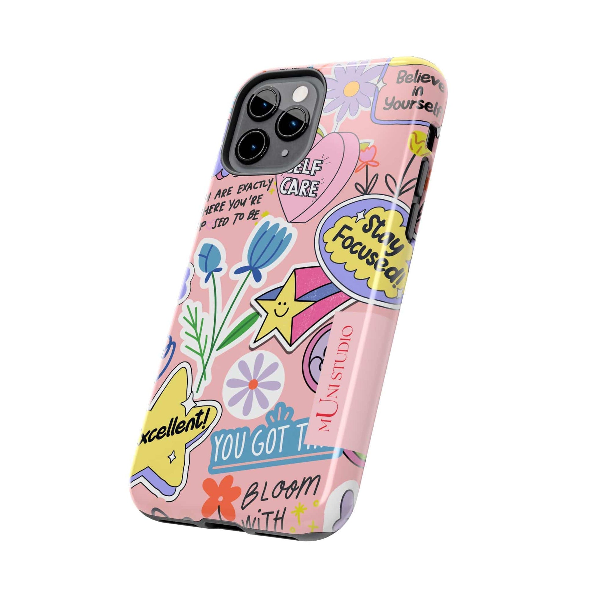 Muni Studio Phone Case SELF CARE, Tough Phone Case