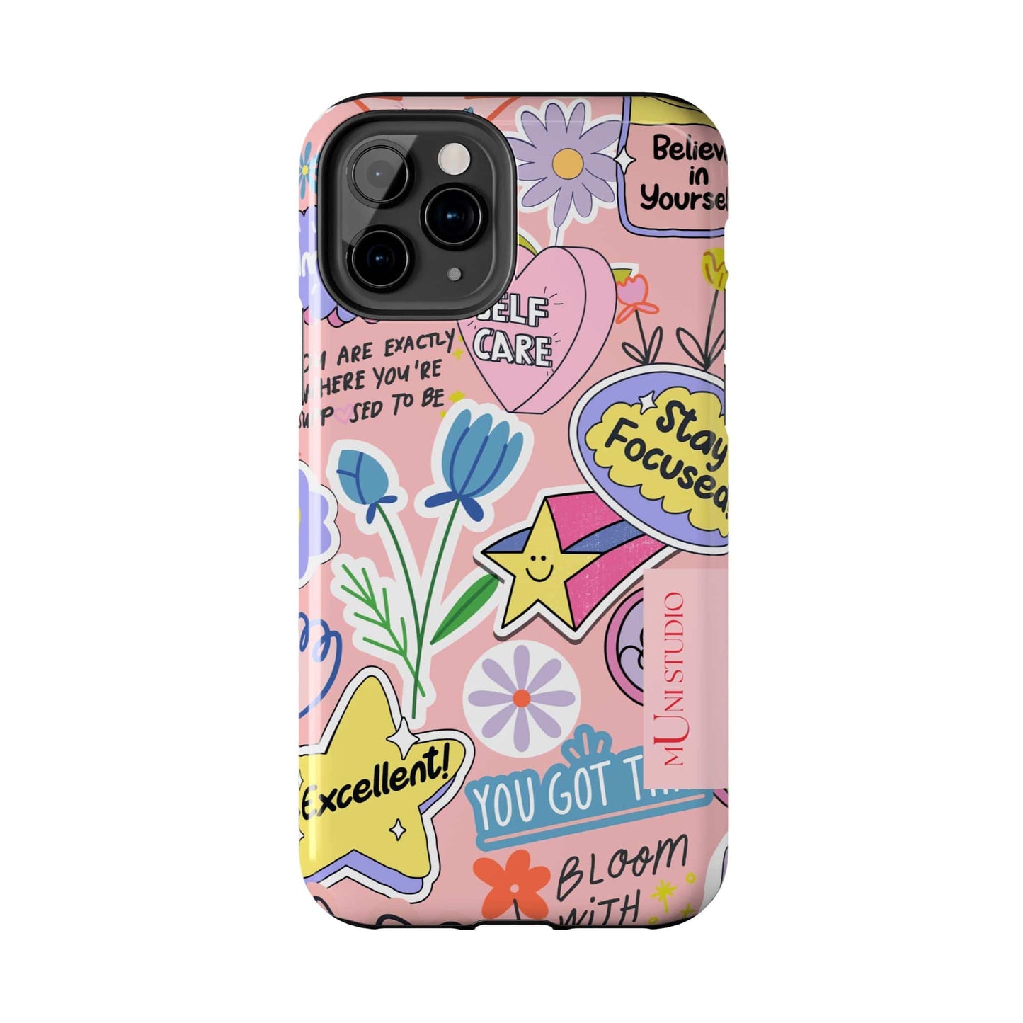 Muni Studio Phone Case SELF CARE, Tough Phone Case