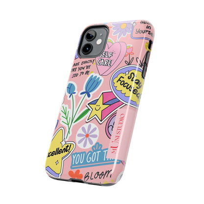 Muni Studio Phone Case SELF CARE, Tough Phone Case