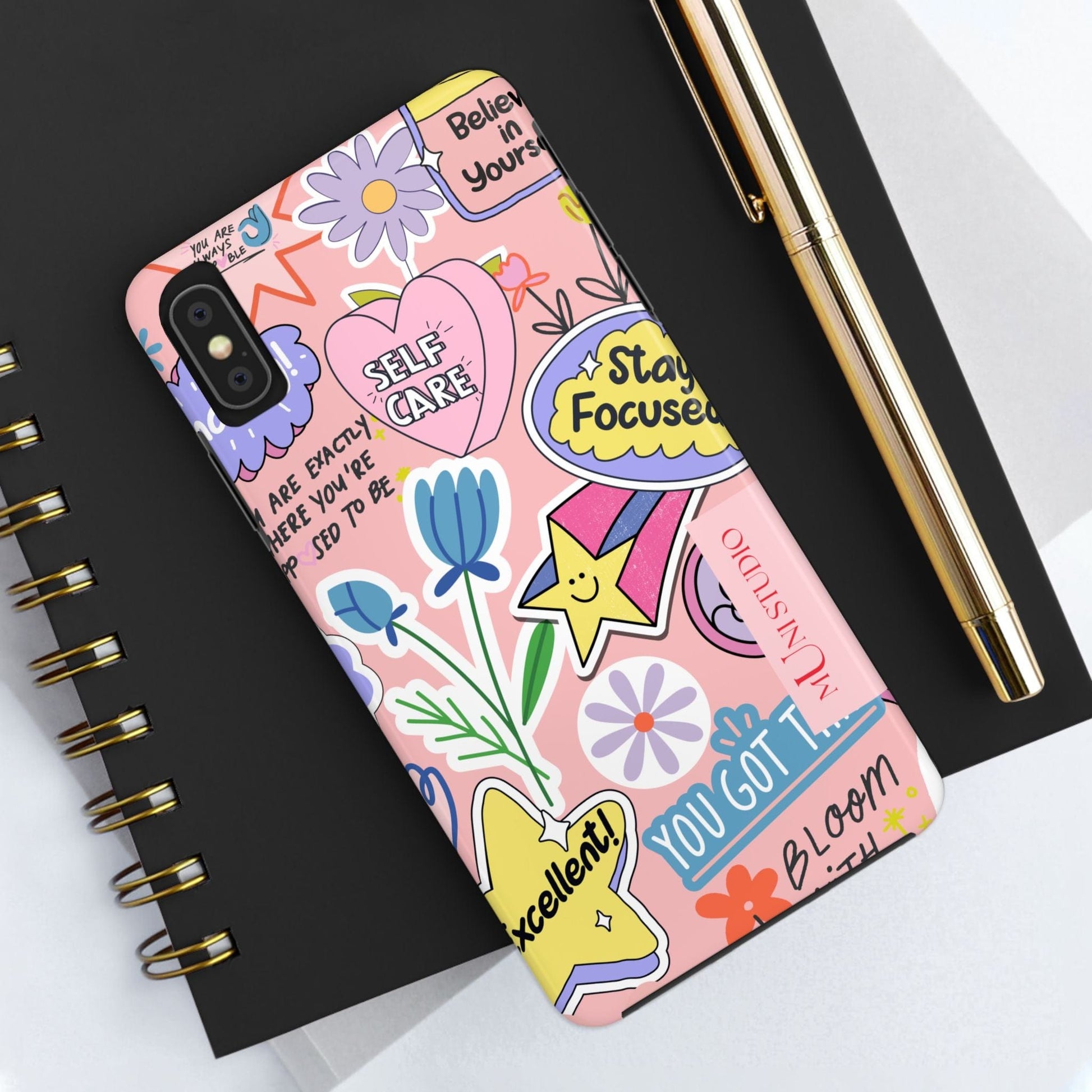 Muni Studio Phone Case SELF CARE, Tough Phone Case